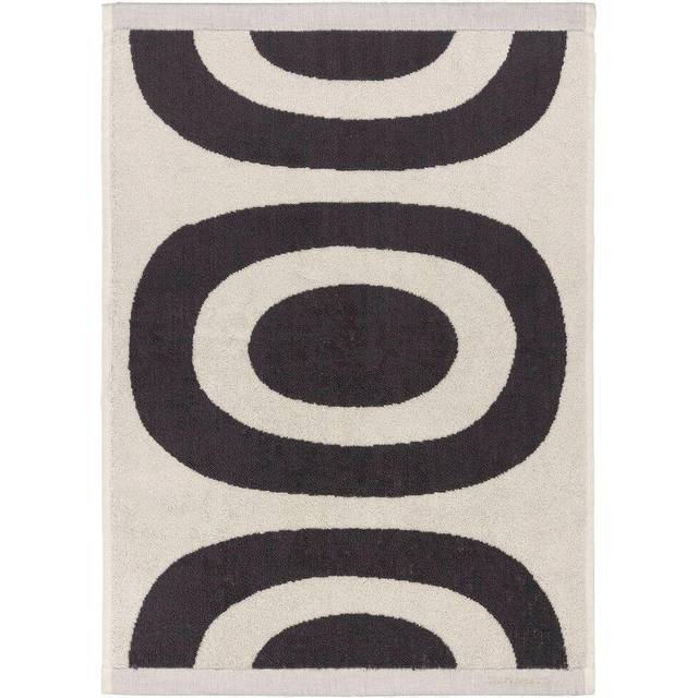 Marimekko Melooni handduk 50x70 Charcoal-off white - Beige