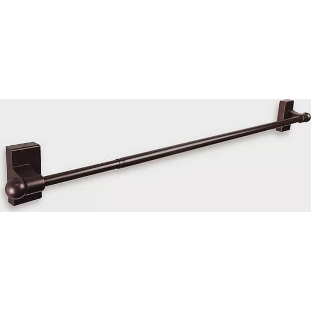 Rod Desyne Adh-12 Self-Adhesive/Wall Mounted Rod  17-30 inch  Black