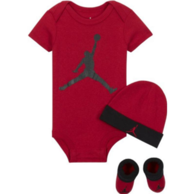 Nike Jordan Baby 3-piece Box Set - Red - Cotton - 6-12M