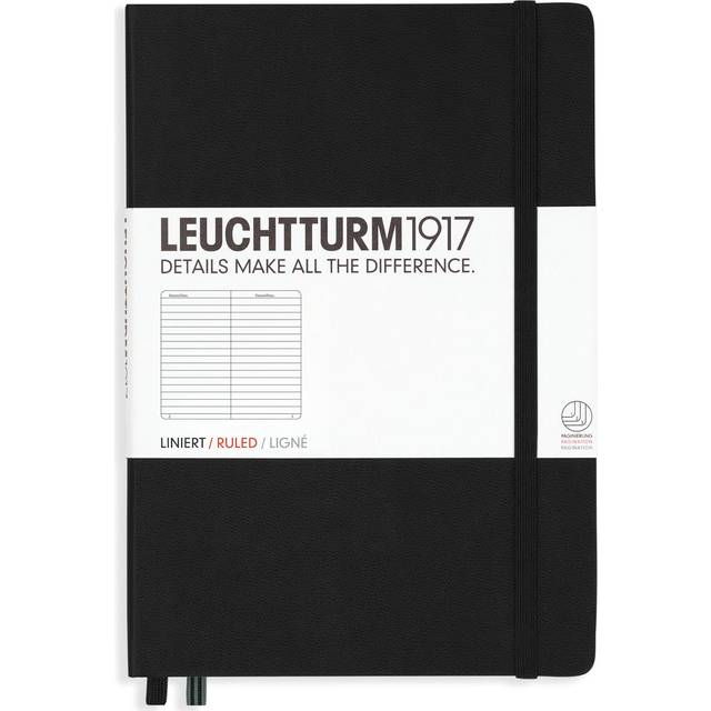 Leuchtturm1917 LT NOTEBOOK A5 Hard Ruled Black