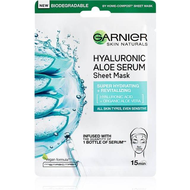 Garnier Hyaluronic Aloe Serum Tissue Mask Textilni pletova maska s aloe vera