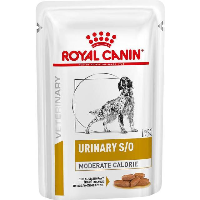 Royal Canin Veterinary Dog Urinary S/O Moderate Calorie Slices in Gravy Pouch 12x100g