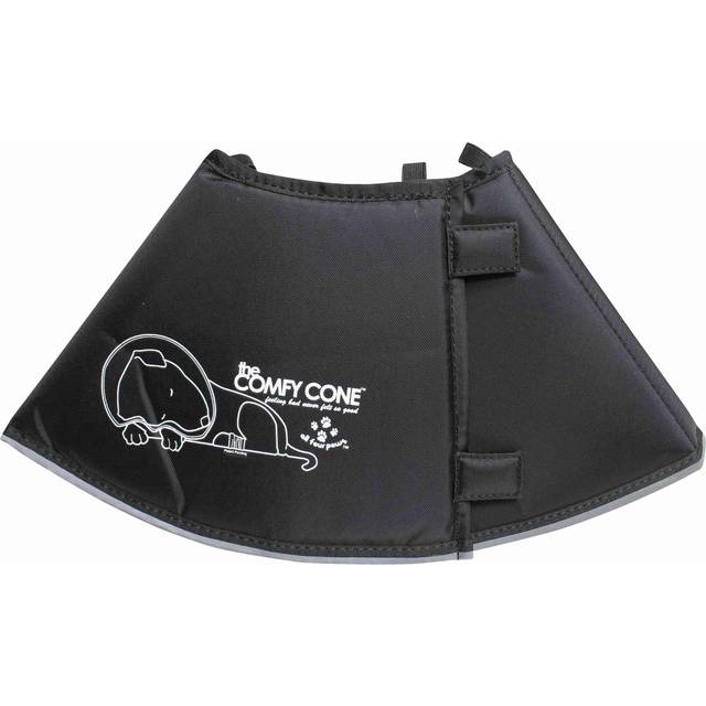 AFP All For Paws The Comfy Cone Pet Recovery Collar - Xtra Deep Collar Black Medium, 30 cm Extra Long