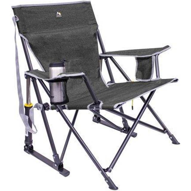 GCI Outdoor Kickback Rocker Portable Rocking Chair - Heathered Pewter