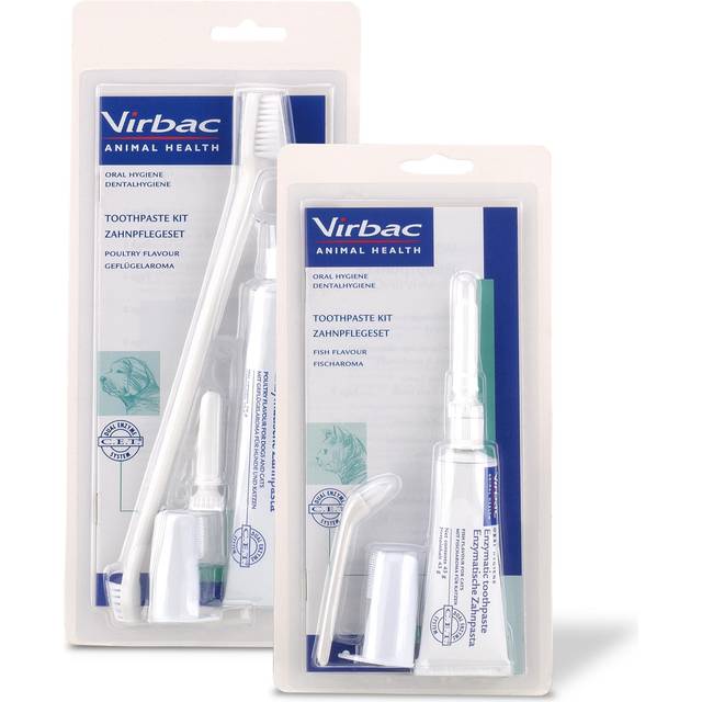 Virbac Poultry Flavour Toothpaste Kit For Dogs Dental Oral Health