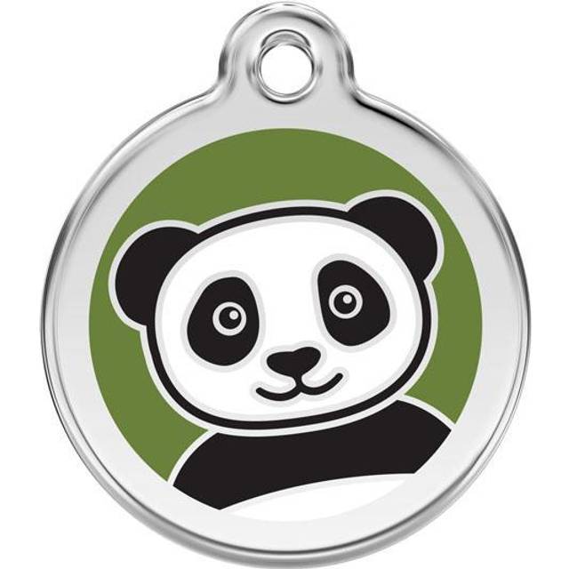 Red Dingo Enamel Dog & Cat ID Tags Panda - Large