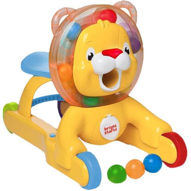 Bright Starts 3-in-1 Step n Ride Lion lära-gå lejon med ljud och ljus