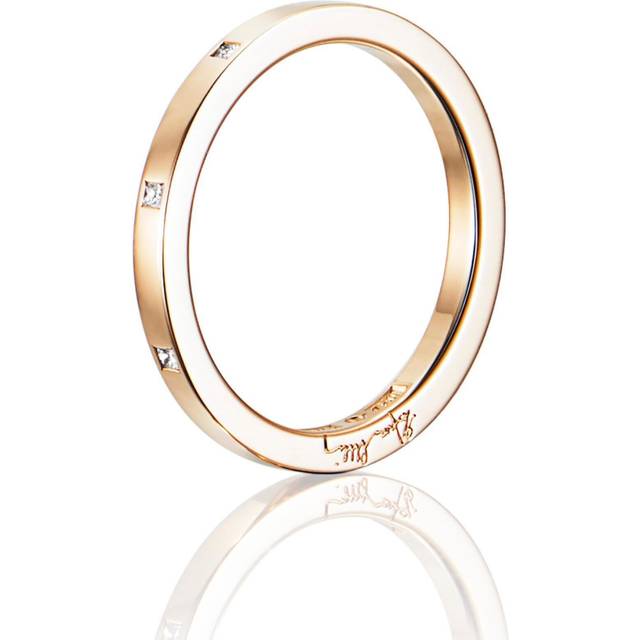 Thin & I Love You On Top Ring Guld 15.00 mm