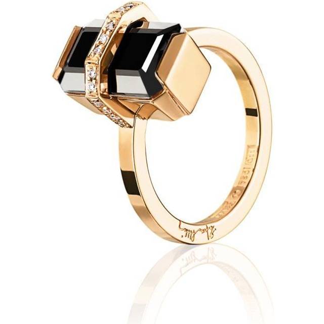 Little Bend Over - Onyx Ring Guld 17.00 mm