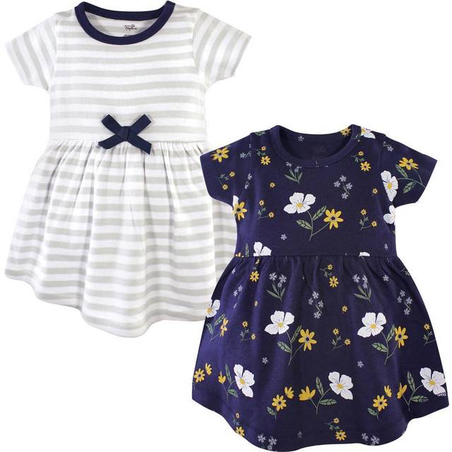 Hudson Baby Girl's Cotton Dresses  Night Blooms  18-24 Months