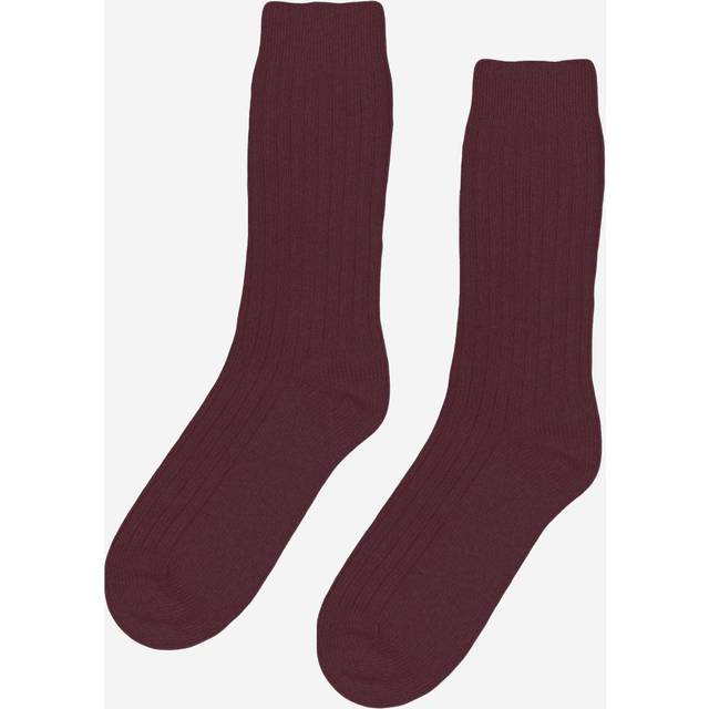 Wool socks Colorful Standard Merino Blend oxblood red - Rouge - 41/46