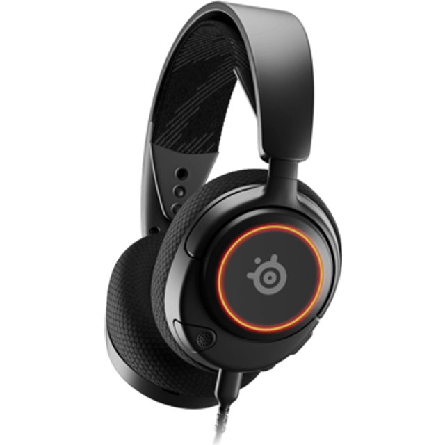SteelSeries Arctis Nova 3 gamingheadset för flera system – Hi-fi-druvrutiner – 360° spatialt ljud – Öronkåpor med AirWeave Memory Foam – Ultralättvikt – ClearCast Gen 2-mick – PC, PS5, PS4, Switch