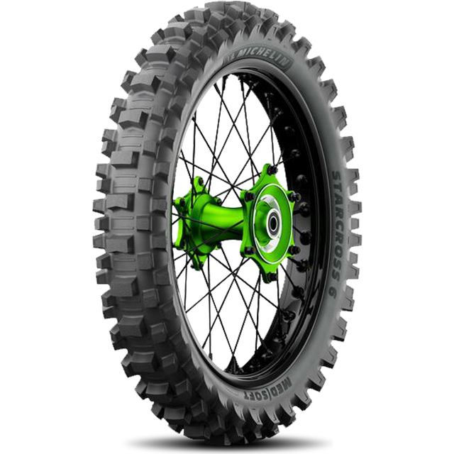 Michelin Starcross 6 Motocross Tyre - 110/90-19 (62M) TT - Rear, Medium Soft