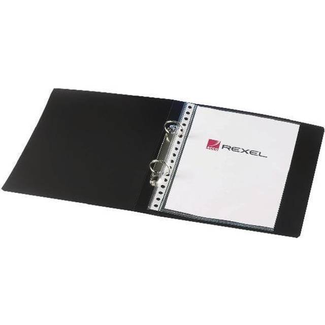 Rexel Budget 2 Ring Binder 25mm Polypropylene A5 Black (10 Pack)
