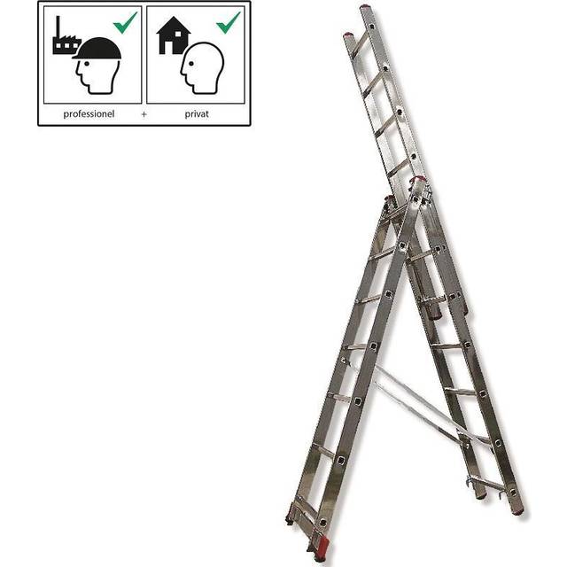 Krause Square Rung Triple Extension Ladder 3 x 11