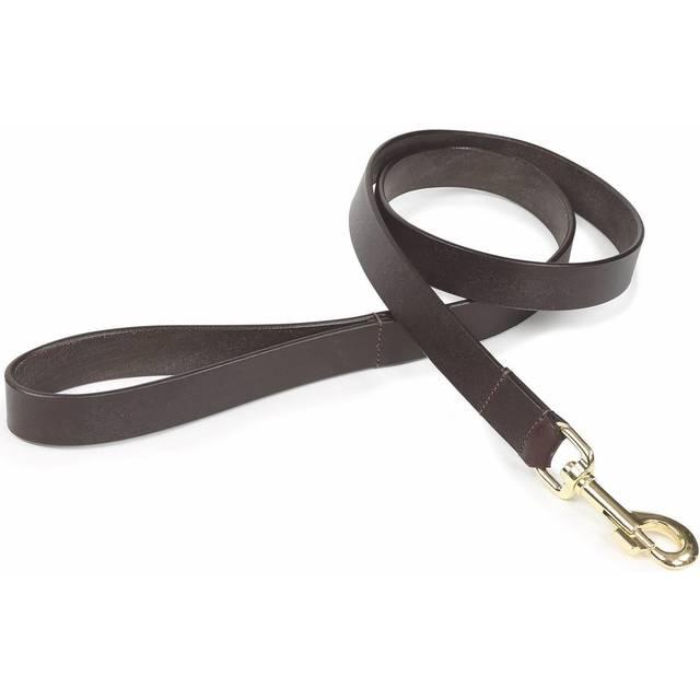 Shires Digby & Fox Flat Leather Dog Lead - Tan / M