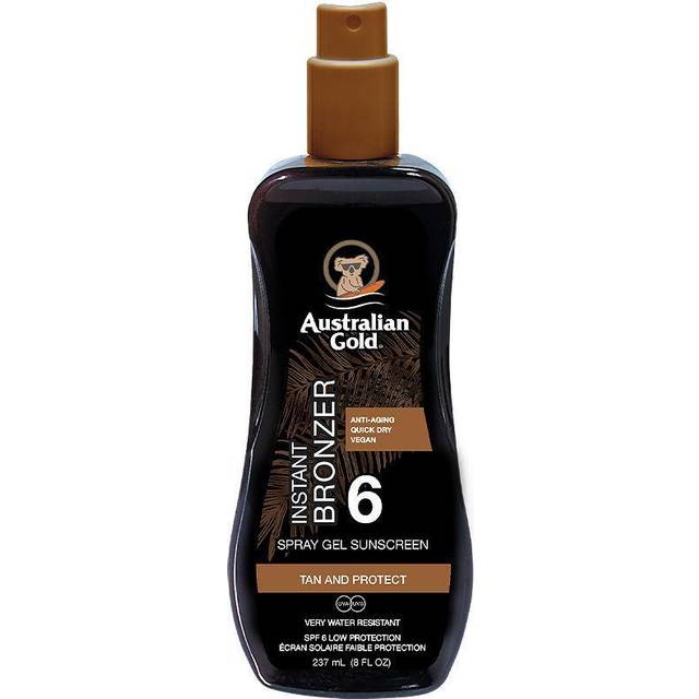 Australian Gold SPF6 Spray Gel with Bronzer 237ml
