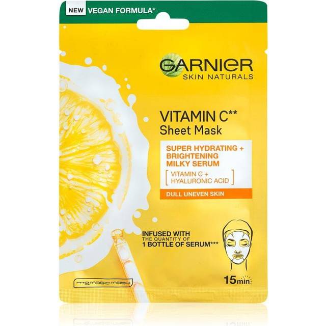 Garnier Skin Naturals Vitamin C Uppljusande och fuktgivande arkmask med vitamin C 28 g