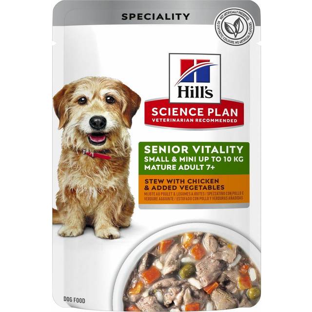 Hills SP Mature Senior Dog Vitality Small & Mini, 12x80g, Chicken&Salmon -