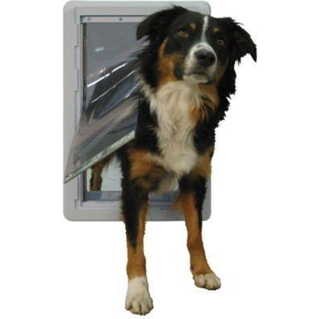 "Ideal Pet Products Designer Series Ruff-Weather Pet Door with Telescoping Frame  Extra Large  9.75"""""""" x 17"""""""" Flap Size"