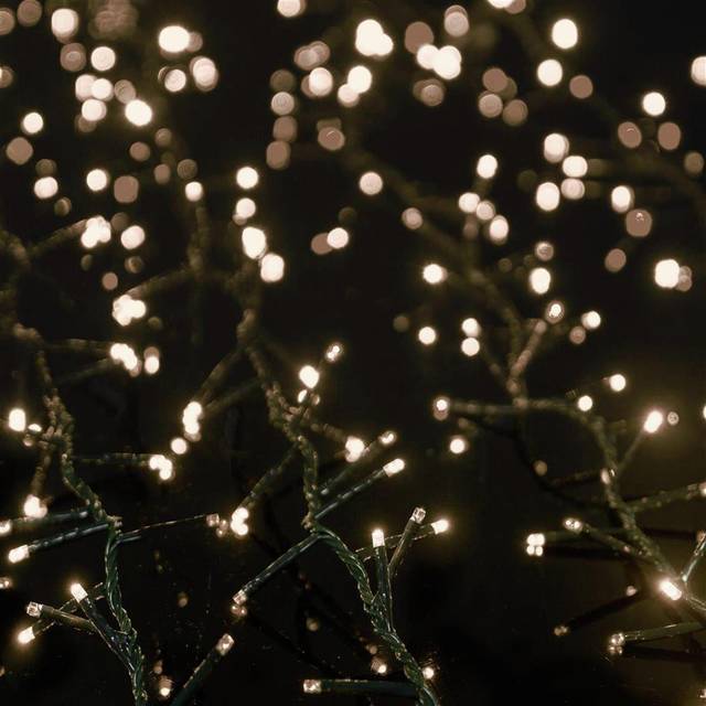 TREEbrights Warm White LED Christmas Tree Lights With Timer - 50M