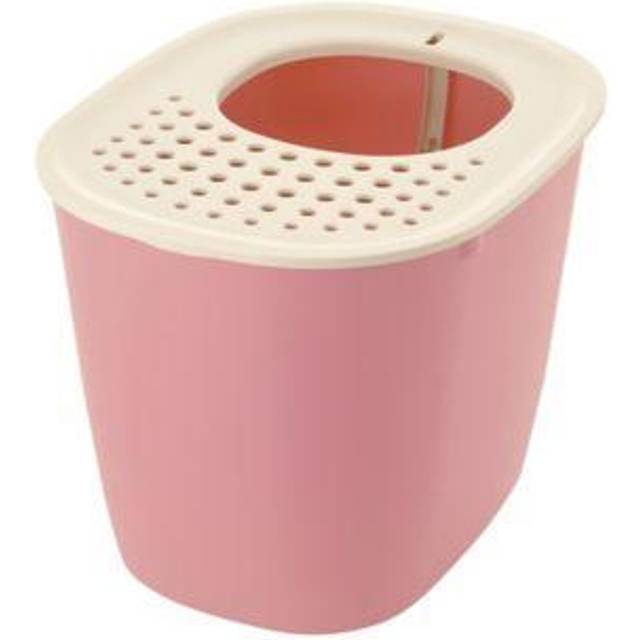 Richell 60004 PAW TRAX Top Entry Cat Litter Box - Pink