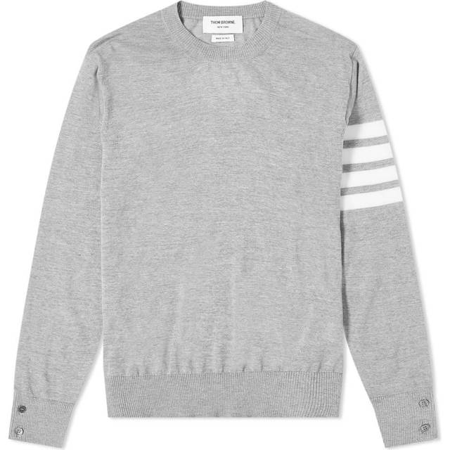 Thom Browne Striped Virgin Wool Jumper - 4/XL - Blue