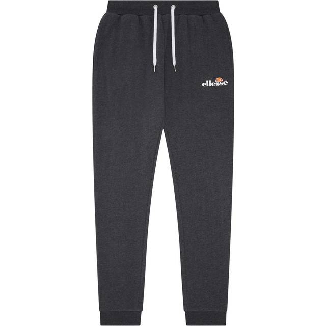 Ellesse men's granite jog pant grey marl fleece sweatpants with adjustable waist