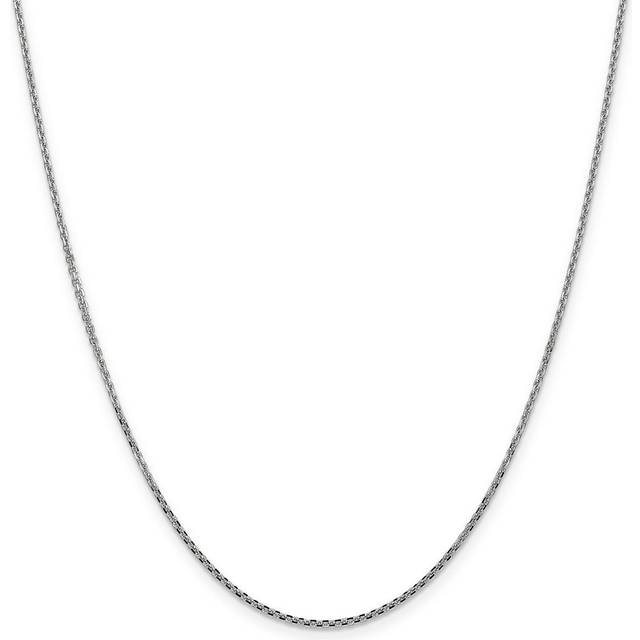 Quality Gold PEN146-16 1.45 mm x 16 in. 14K White Gold Solid Diamond-Cut Cable Chain