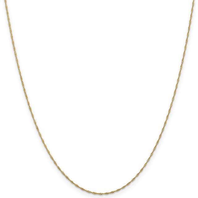 Quality Gold PEN164-20 1 mm x 20 in. 14K Yellow Gold Singapore Chain