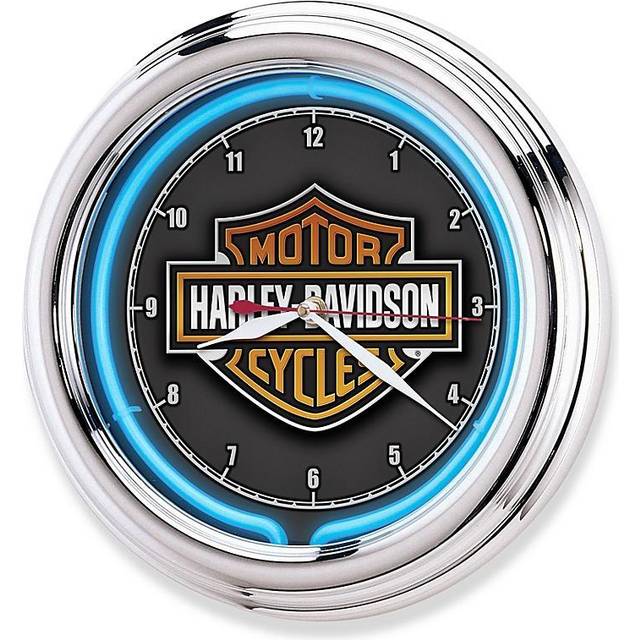 Harley-Davidson Essential Bar & Shield Neon Clock