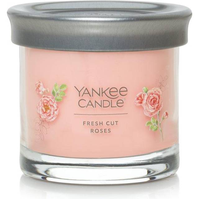 Yankee Candle Fresh Cut Roses Scented Signature 4.3oz Small Tumbler Single Wick Candle Over 20 Hours of Burn Time