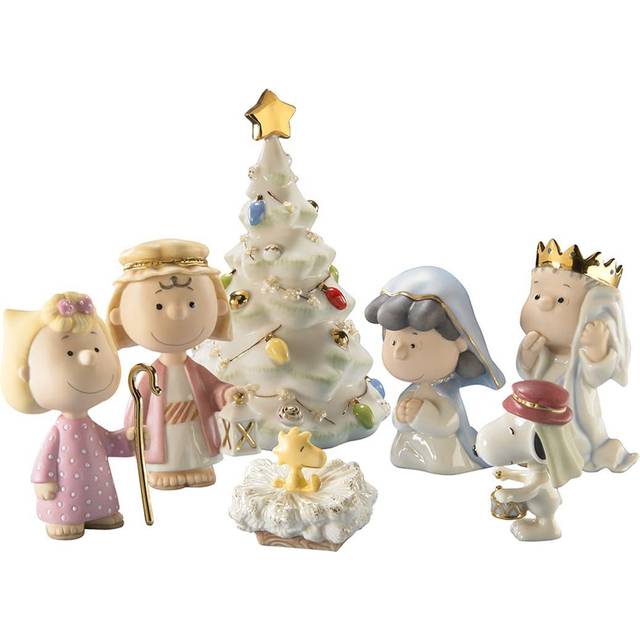 Lenox Peanuts 7-Piece Christmas Pageant Figurines  Multicolor
