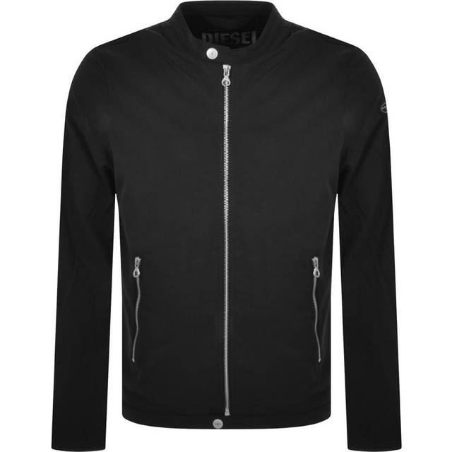 Men's diesel j-glory-nw biker jacket in black