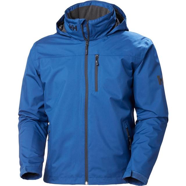 Helly Hansen Mens Crew Hooded Midlayer Jacket, Deep Fjord, S EU
