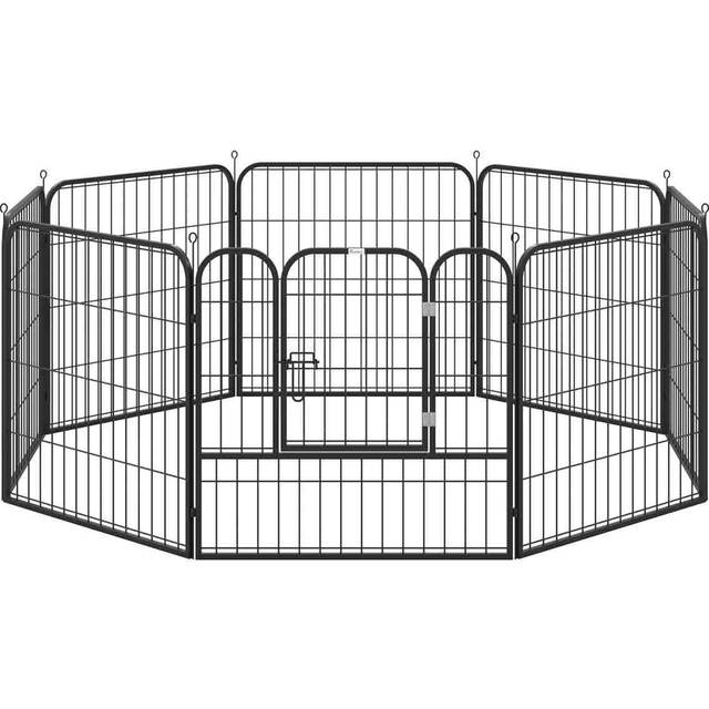 Pawhut 0.79 x 0.79m Pet Playpen Metal Hutch Cage House Rabbit Guinea Dog Puppy | TJ Hughes