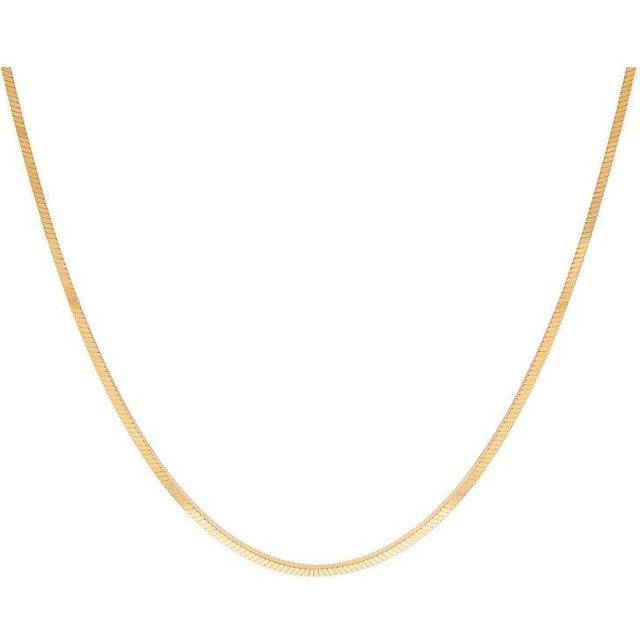 PDPAOLA Gold Plated Snake Chain Necklace For Women - gold/silver
