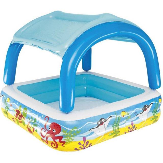 3.74 ft x 4.6 ft x 4.6 ft Plastic Kiddie Pool - Green