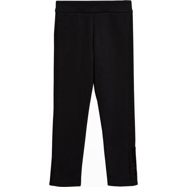 Moncler cotton leggings with logo - Black - 4