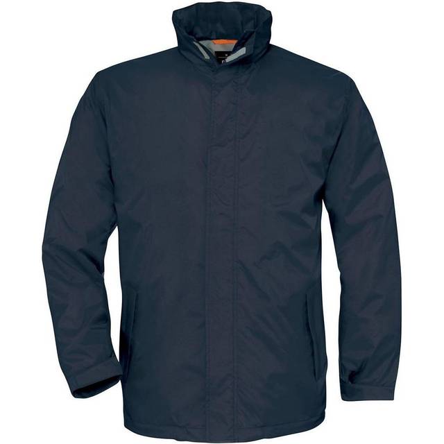B&C Mens Ocean Shore Waterproof Hooded Fleece Lined Jacket