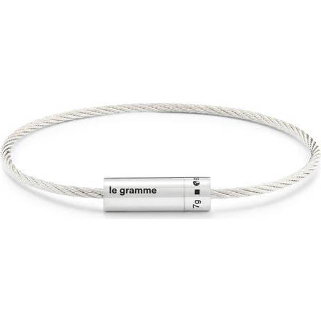 7g Polished Sterling Silver Ribbon Bracelet