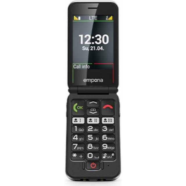 Emporia emporiajoy-lte clamshell single sim 7.11 cm 2.8" 2 mp 1300 mah red