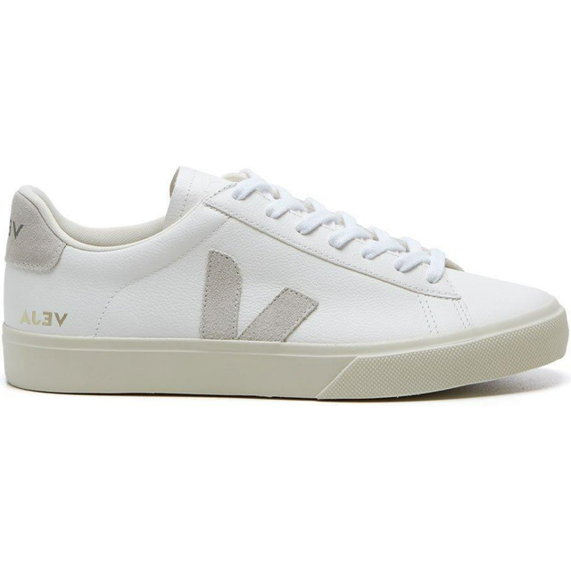 Veja Men's Campo Chrome-Free Leather Trainers - UK 8 - White