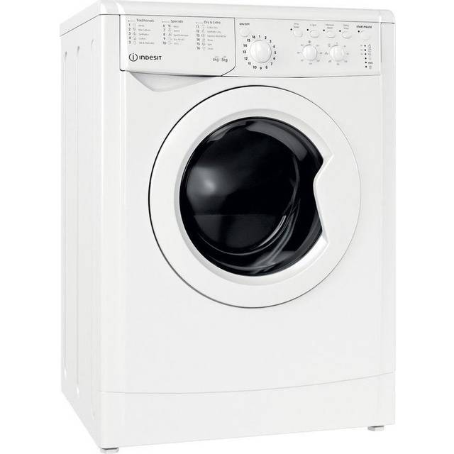Indesit IWDC65125UKN Washer Dryer in White 1200 Spin 6kg 5kg F Rated