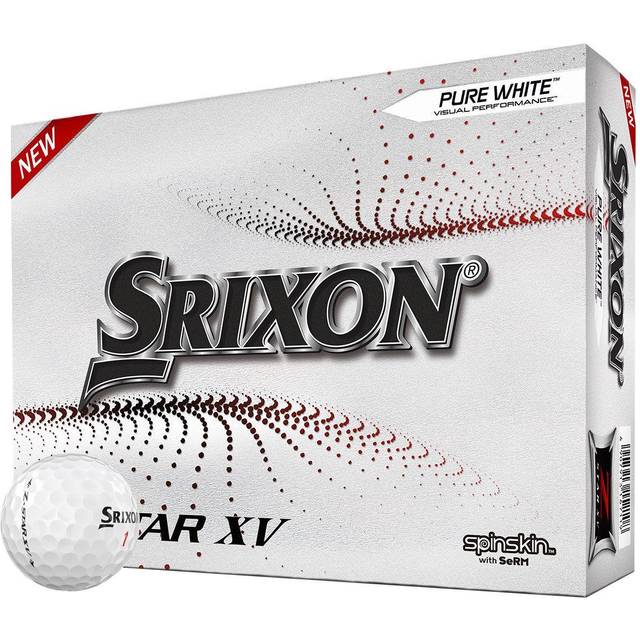 Srixon New Z Star XV 7 – dussin premium golfbollar – rundturnivå – prestanda – uretan – 4 delar – premium golftillbehör och golfgåvor