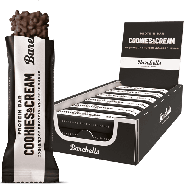 Barebells Cookies & Cream 12-pack, Proteinbars