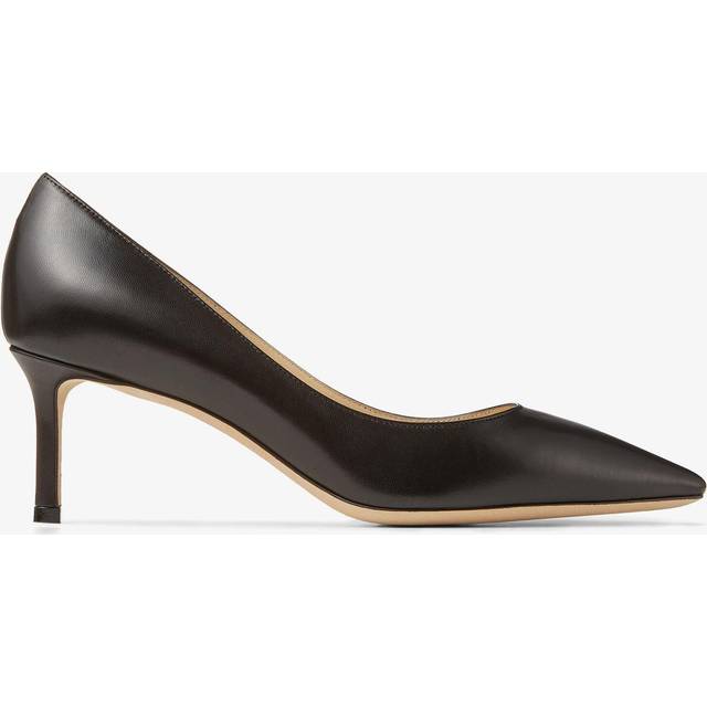 Romy 60 Kid Leather Pointed Pumps - Black - A firm favourite in the Jimmy Choo repertoire, the Romy pointed pump is a wear-everywhere shoe that exudes elegance. Smooth kid leather dresses this mid-heel version, creating a modern classic that will lend versatility and grace to your wardrobe.