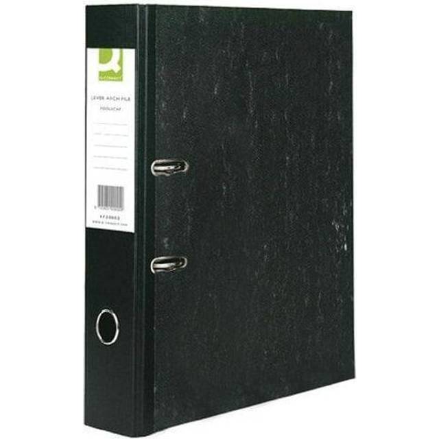 Q-Connect 70mm Lever Arch File Polypropylene A4 Black (10 Pack)