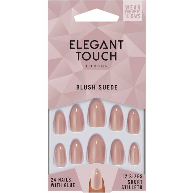 Elegant Touch Long Wearing False Nails - Core Colours - Blush Suede (4