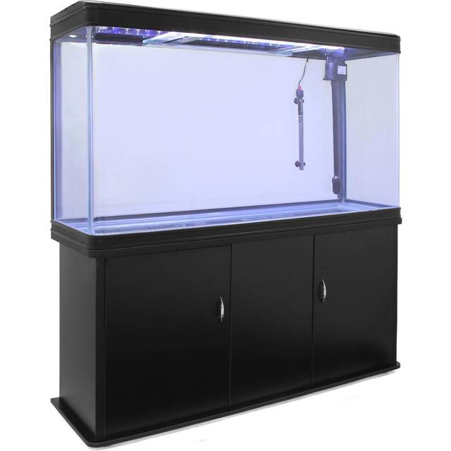 Monster Shop Aquarium Fish Tank and Cabinet - Black, Black